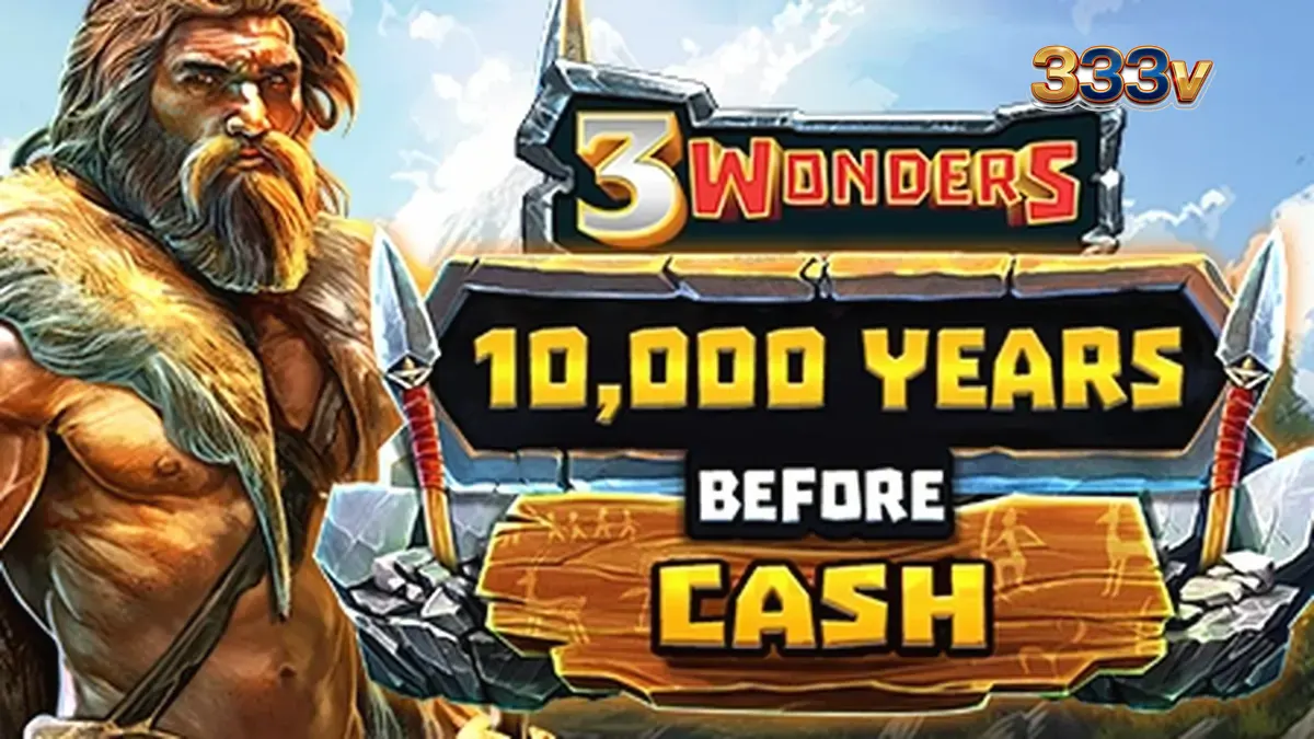 Tampilan visual slot 10,000 Years Before Cash dengan tema prasejarah